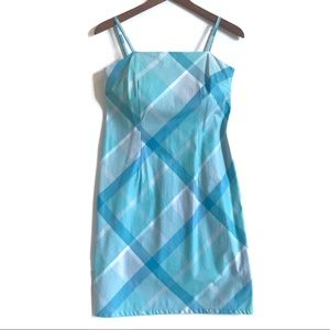 The Limited Vintage Blue Print Slip Dress